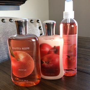 Set of three Bath & Body Works Country Apple